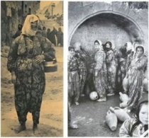 Fotoğraf 9. Mahmut Makal’ın “Bizim Köy” adlı kitabının sayfalarında yer alan Fotoğraf Sanatçısı Ara Güler’in fotoğraflarında yer alan Aksaray Demirci kasabasından kadınların şalvarları.